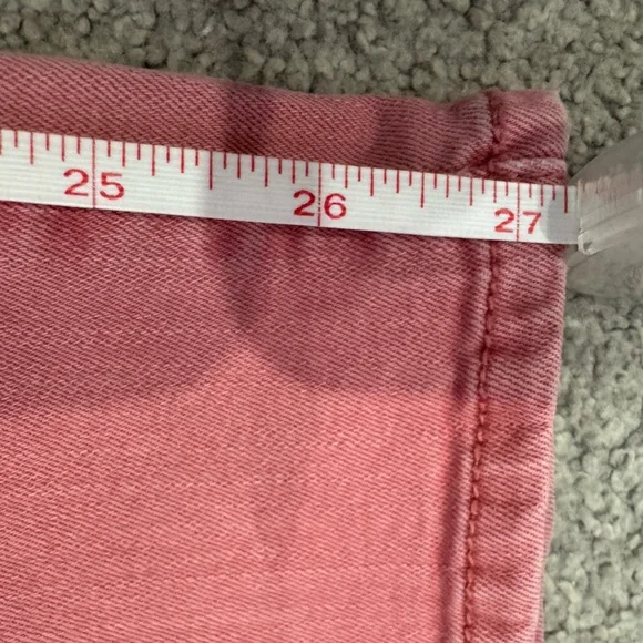 🌸 Tory Burch Pink Skinny Dusty Rose Jeans – Size 30 - Picture 16 of 16